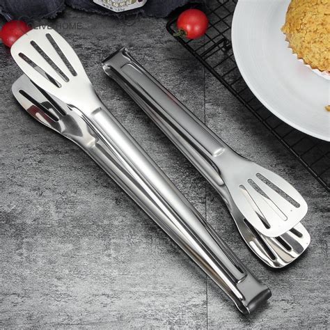 Stainless Steel Food Tongs Kitchen Tongs Utensil Cooking Tong Clip Clamp Accessories Salad
