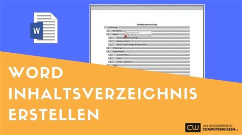 Sie können auch ein inhaltsverzeichnis ganz ohne vorgefertigte verknüpfungen klicken sie oben auf referenzen (in word 2013 verweise) und dann auf inhaltsverzeichnis. Word - Inhaltsverzeichnis erstellen - TUTORIAL - YouTube