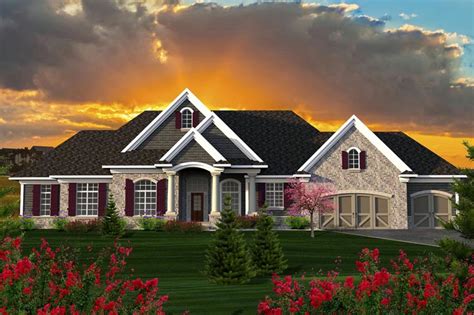 For homeowners who want some control without having to create the actual blueprint. Ranch Style House Plan 96137 with 2687 Sq Ft, 3 Bed, 2 Bath, 1 Half Bath