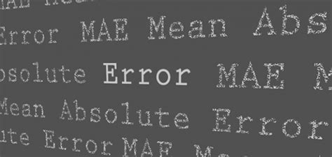 Instead it means that half of the absolute percentage errors are formula. How to Calculate Mean Absolute Error (MAE) in Excel - GIS ...