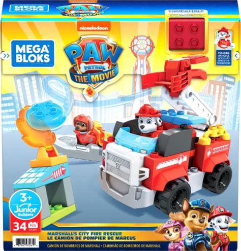 Mega Bloks® Paw Patrol™ Marshalls City Fire Rescue Building Set 34 Pc