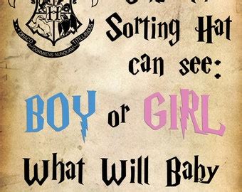 Harry Potter Gender Reveal It's a Girl Party Poster