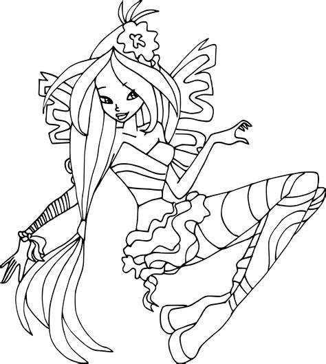 You can now print this beautiful sirenix stella winx club coloring page or color online for free. Coloriage Flora Winx Sirenix à imprimer gratuit