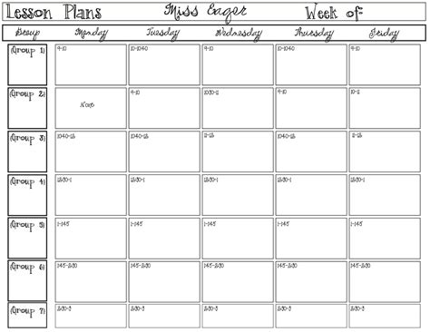 Week At A Glance Template Calendar Printables Free Templates Calendar