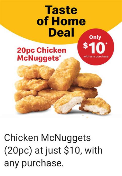 Choose from 9 verified mcdonald's coupon codes available in hardwarezone singapore to get free food or more this january 2021 ✅ activate your code now. McDonald's S'pore selling 20pc Chicken McNuggets for only ...