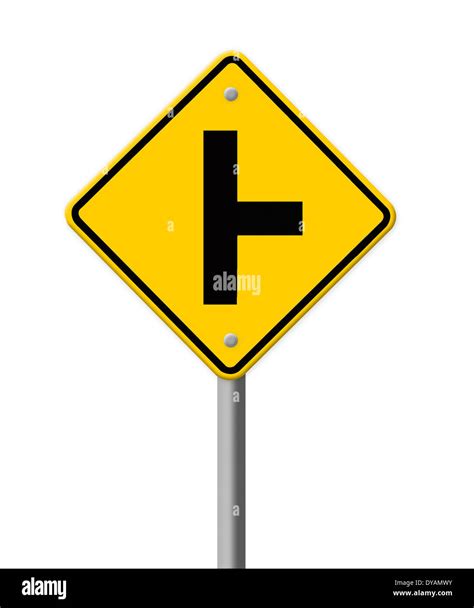 Three Intersection Sign Part Of A Series Stock Photo Alamy