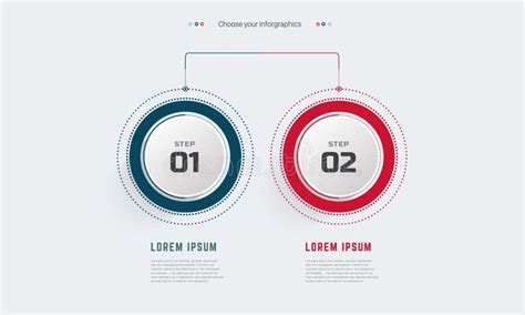 Two Infographic Design With Icons 2 Options Or 2 Steps Process