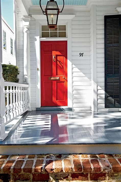 Charleston Bright Red Front Door Painted Front Doors Front Door