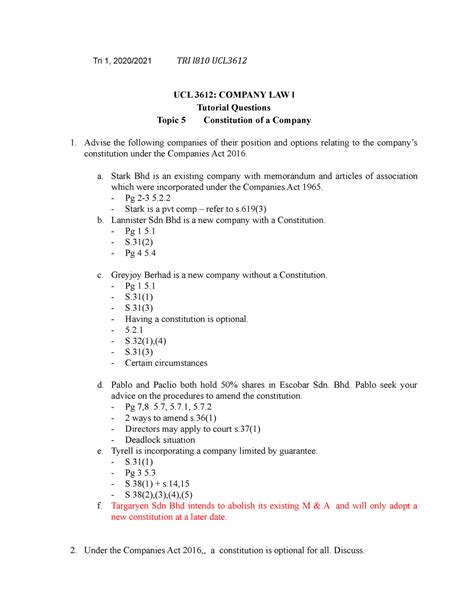 Tags related to this article. Companies Act 2016 Constitution / The Malaysian Companies ...