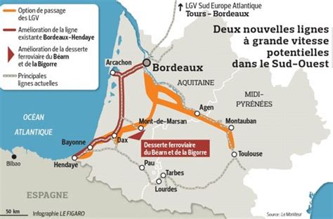 Un projet d'intérêt prioritaire pour montauban. Le tracé du TGV Bordeaux-Toulouse validé