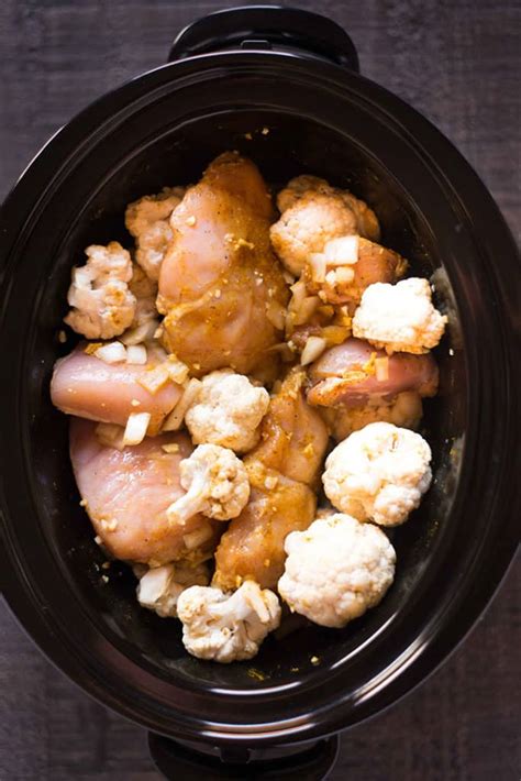 Slow Cooker Chicken Cauliflower Curry A Sweet Pea Chef