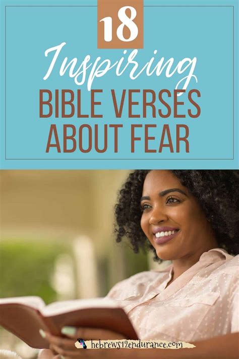 18 Inspiring Bible Verses About Fear Hebrews 12 Endurance