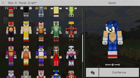 Mcpebedrock Sonic Craft Skin Pack Minecraft Skins Mcbedrock Forum