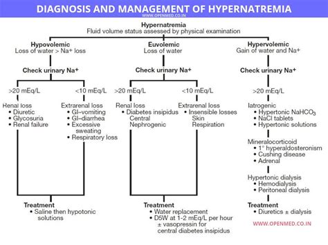 Diagnosis And Management Of Hypernatremia Rfoamed