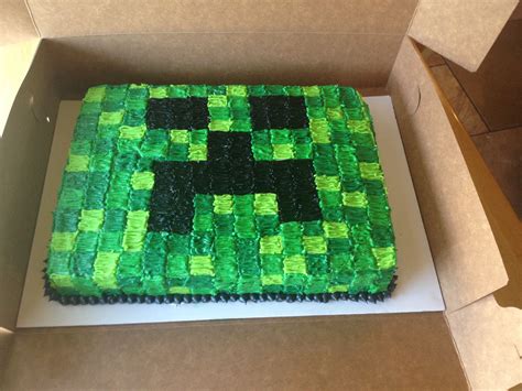 Minecraft creeper cake | Creeper cake, Cake, Creepers