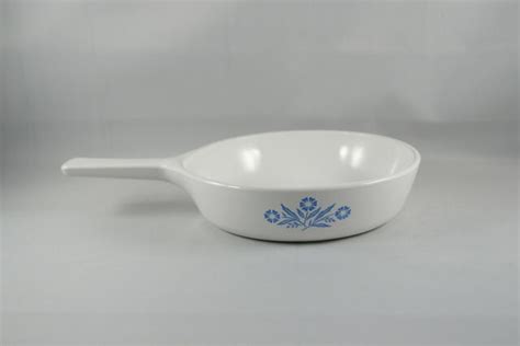 Corning Ware Blue White Cornflower P B Skillet Pan Dish Inch