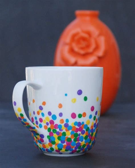 Diy Polka Dot Mug Endlessly Inspired Pottery Painting Designs