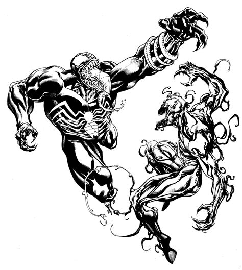 Venom And Carnage Coloring Pages
