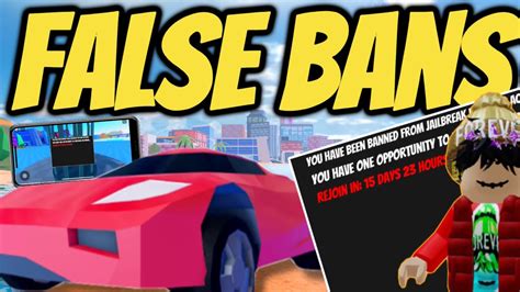 People Are Getting Falsely Banned In Roblox Jailbreak Youtube