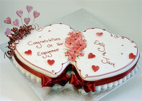8 Double Entwined Hearts Wedding Cakes Fondant Photo Double Heart
