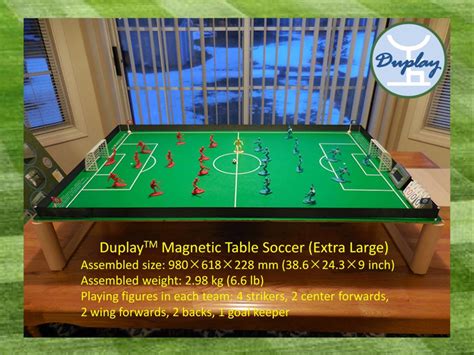Duplay Magnetic Table Soccer Game Magnetic Football Foosball Extra