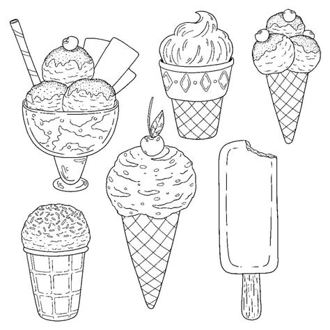 Dibujos De Helados Para Colorear 90 Piezas Imprimir Gratis