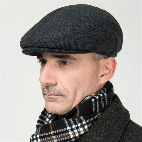 Aliexpress.com : Buy men newsboy hats autumn winter flat golf caps ...
