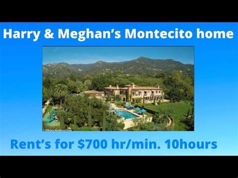 Harry, 35, and meghan, 39, initially moved to her hometown of los angeles in march after stepping away from the royal family earlier this year. Harry & Meghan's Montecito home rents for $700 Hr./ 10 hrs ...