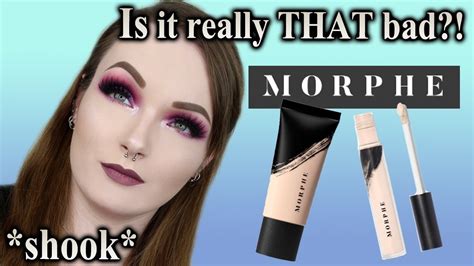 morphe fluidity foundation and concealer first impressions comparison swatches lightest shade