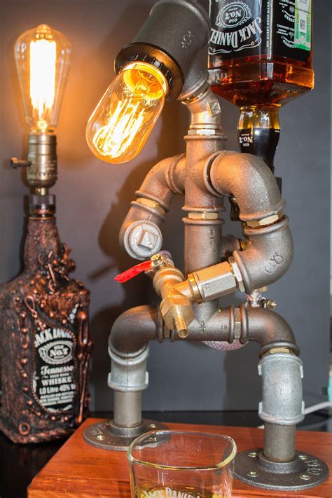 Steampunk Fireman Pipe Robot Lamp Feajoy