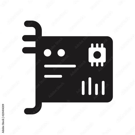 Network Interface Card Icon Trendy Network Interface Card Logo Concept