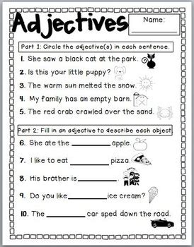 Another first grade language arts worksheet for your first grader to individualize. First Grade ELA Assessment Bundle by Jeremie Tharp | TpT