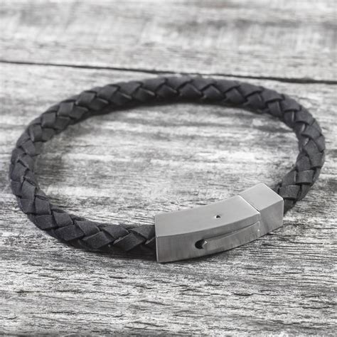 Personalised Brushed Steel Hidden Message Bracelet By Capture & Keep