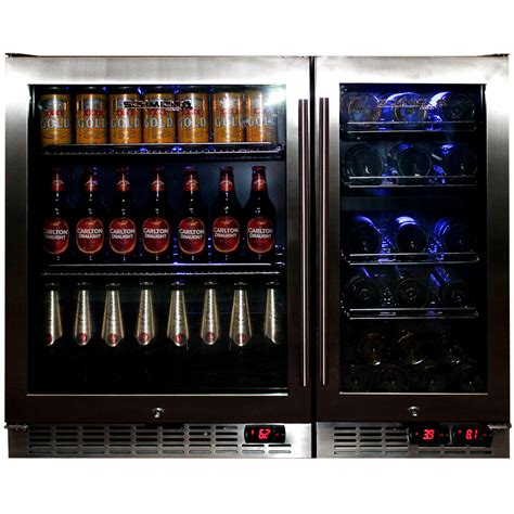 Antarctic star bottle cooler and beveragerefrigerator. Matching Beer And Wine Glass Door Bar Fridges Model YC250 ...