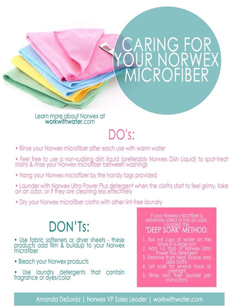 How Do I Wash And Care For My Norwex Microfiber Norwex Microfiber