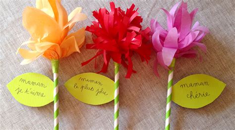 Le bouquet de fleurs en papier - Activités manuelles pour la fête des