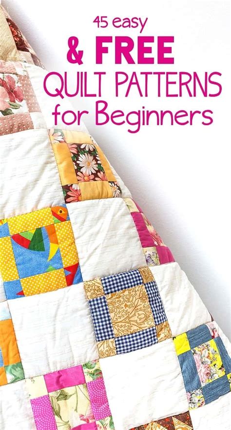 50 Free Easy Quilt Patterns Perfect For Beginners Scattered