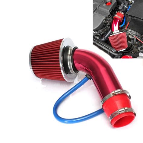76mm 3 Universal Car Cold Air Intake Filter Aluminum Induction Hose