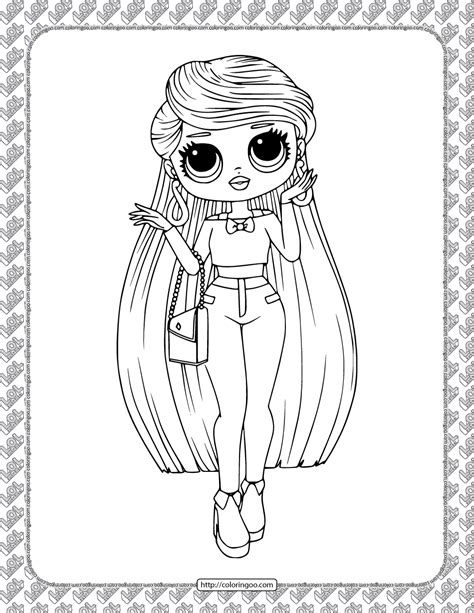 Omg Doll Coloring Pages Fun Coloring Page