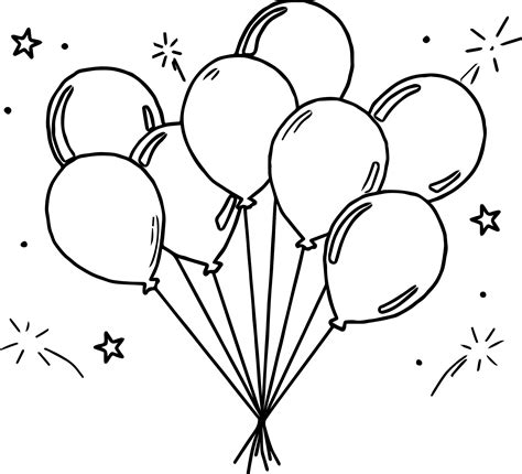 Balloon Coloring Pages Printable Printable Word Searches