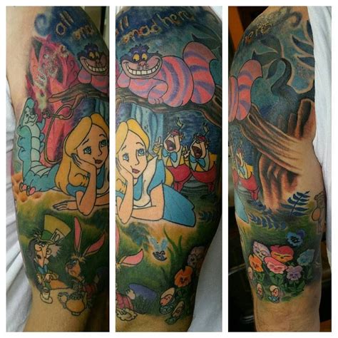 Many would see this tattoo, which was uploaded by firebolly on tumbral, and instantly know that it was inspired by alice in wonderland! Alice in wonderland flowers tattoo ideas 48 | Alice in ...