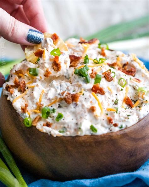 Creamy Bacon Cheese Dip No Bake The Chunky Chef