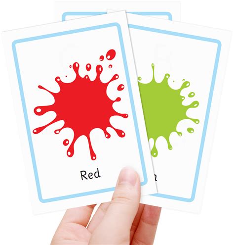 Free Printable Color Flash Cards 80d