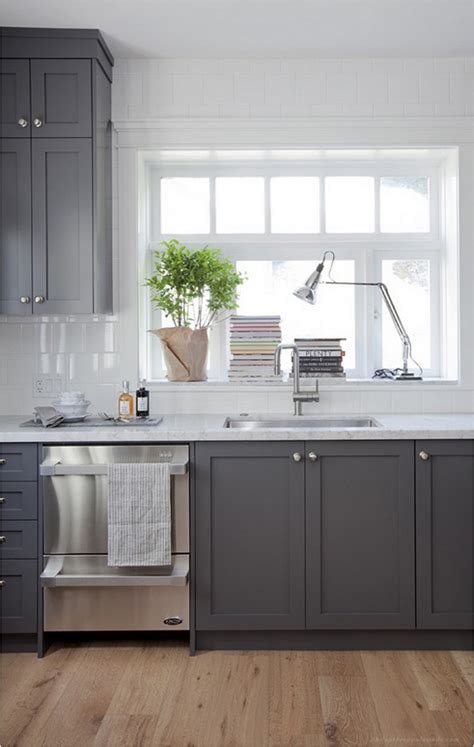 Easily adapting to different diverse styles, a gray and white color scheme brings an air of modernity to even. White Kitchen Cabinets Photo Gallery - Philanthropyalamode ...