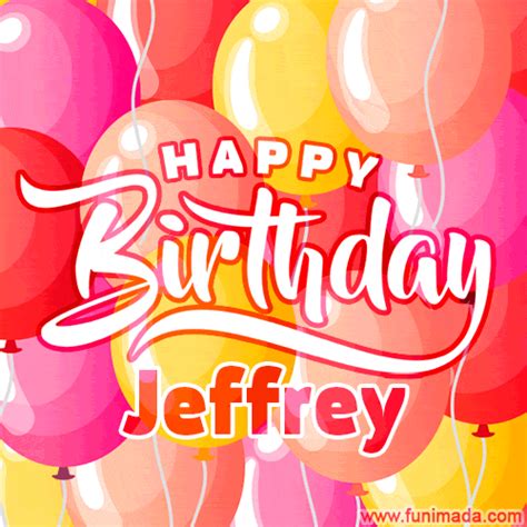 Happy Birthday Jeffrey Colorful Animated Floating Balloons Birthday