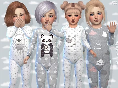 Available In 4 Designs Found In Tsr Category Sims 4 Toddler Female