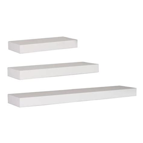 Kiera Grace Maine White Wall Shelves Set Of 3 White Wall Shelves