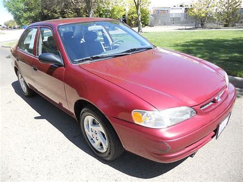 Check back with us soon. Buy used 2000 Toyota Corolla VE Sedan 4-Door 1.8L Clean Title in Rancho Cordova, California ...