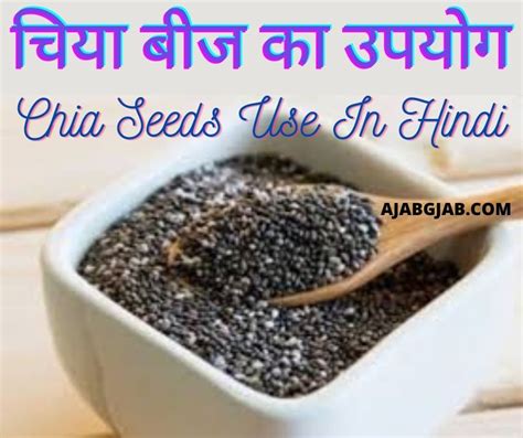 Chia Seeds Use And Recipe In Hindi चिया बीज का उपयोग और रेसिपी