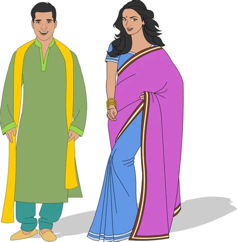 Indian Couple Stock Vectors Royalty Free Indian Couple Illustrations Depositphotos®